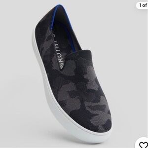 Rothy's The Original Slip On Sneakers in Gray Camo Print Size 8.5